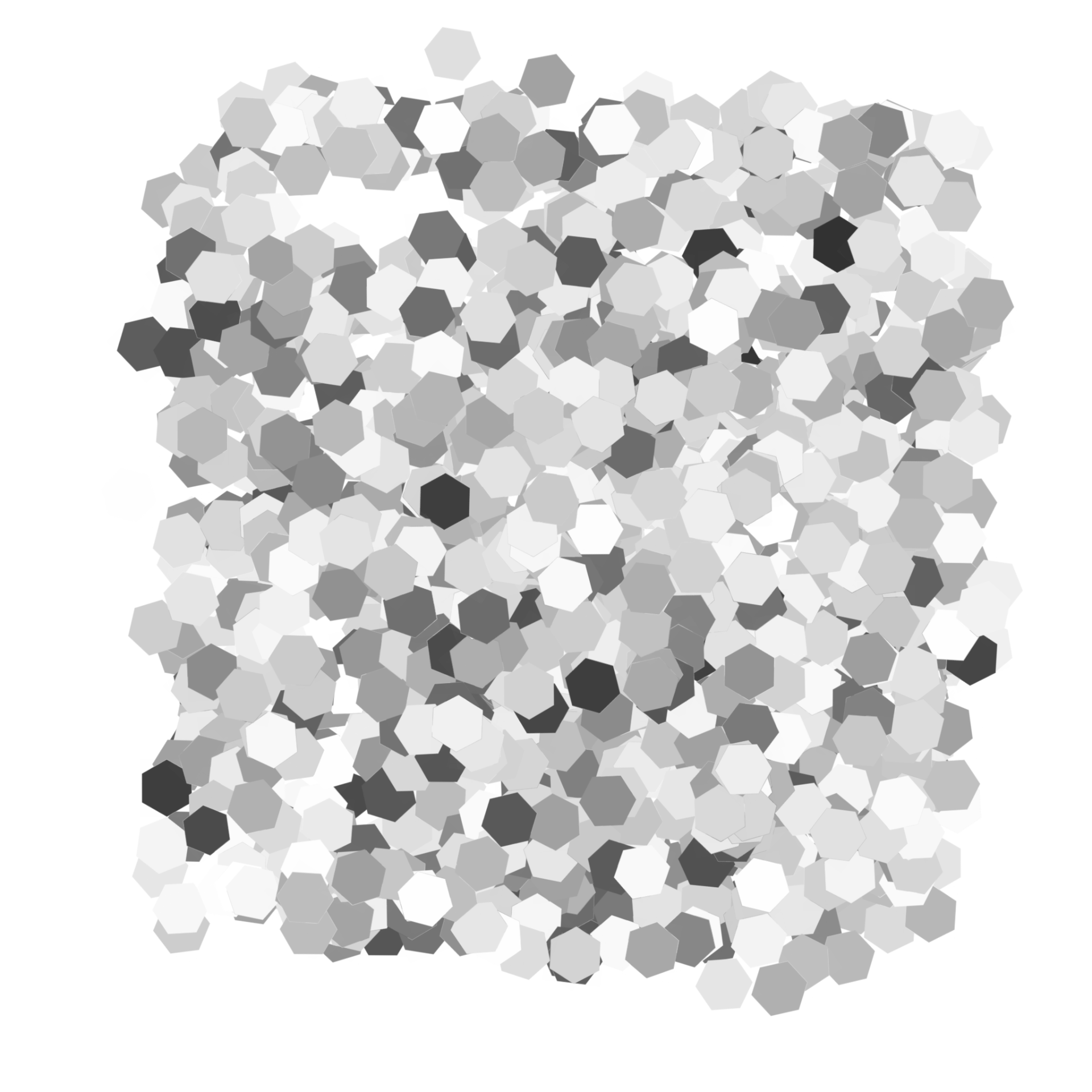 Hexagon Confetti brush sample stroke