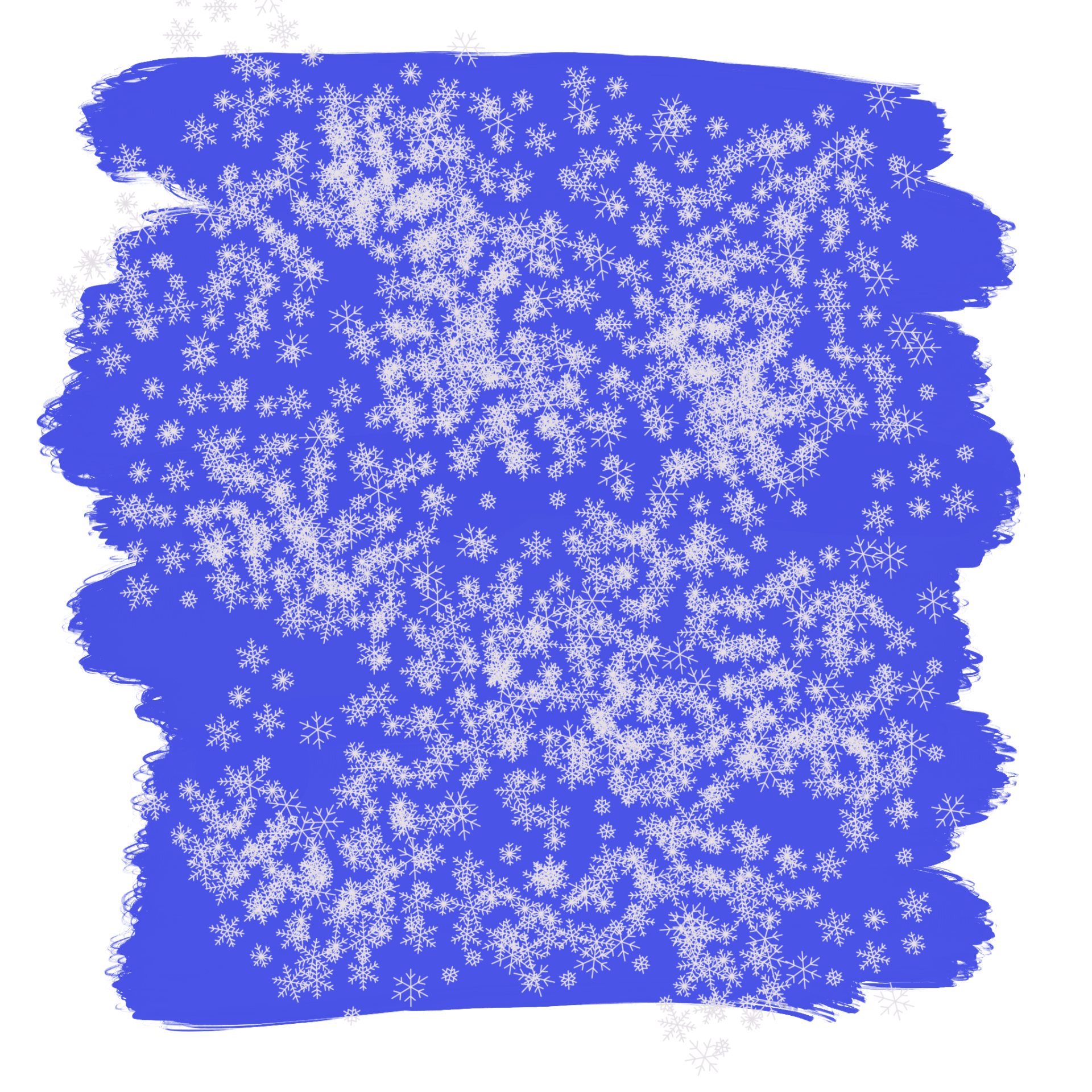Snowflake brush sample stroke
