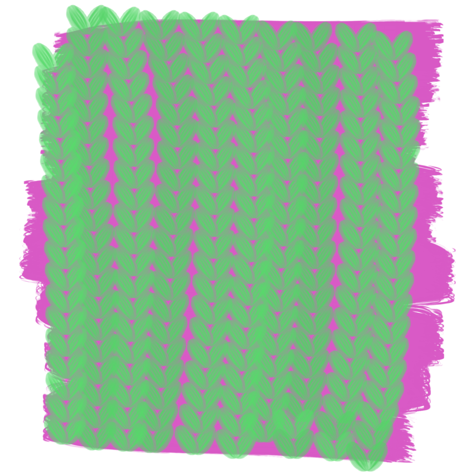 Sweater Stitch brush sample stroke